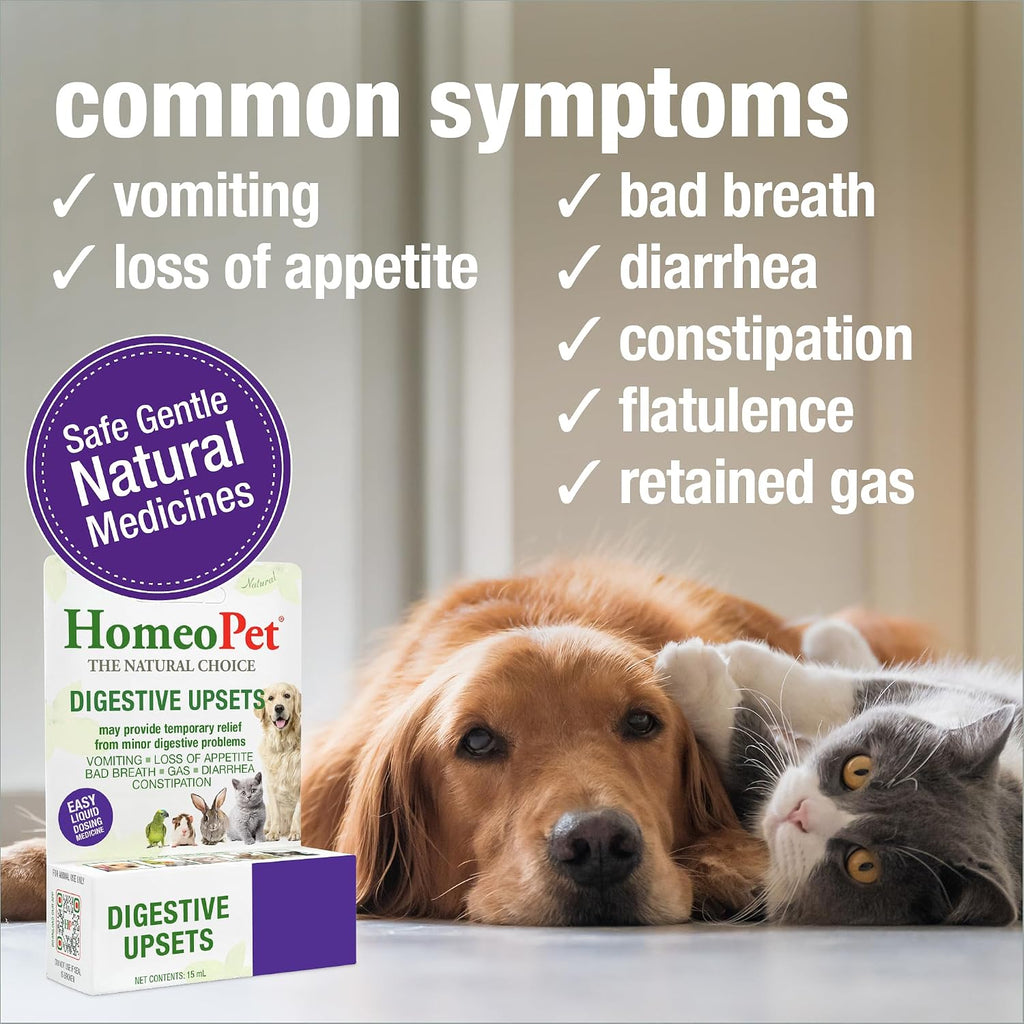 HomeoPet Digestive Upsets label showing ingredients