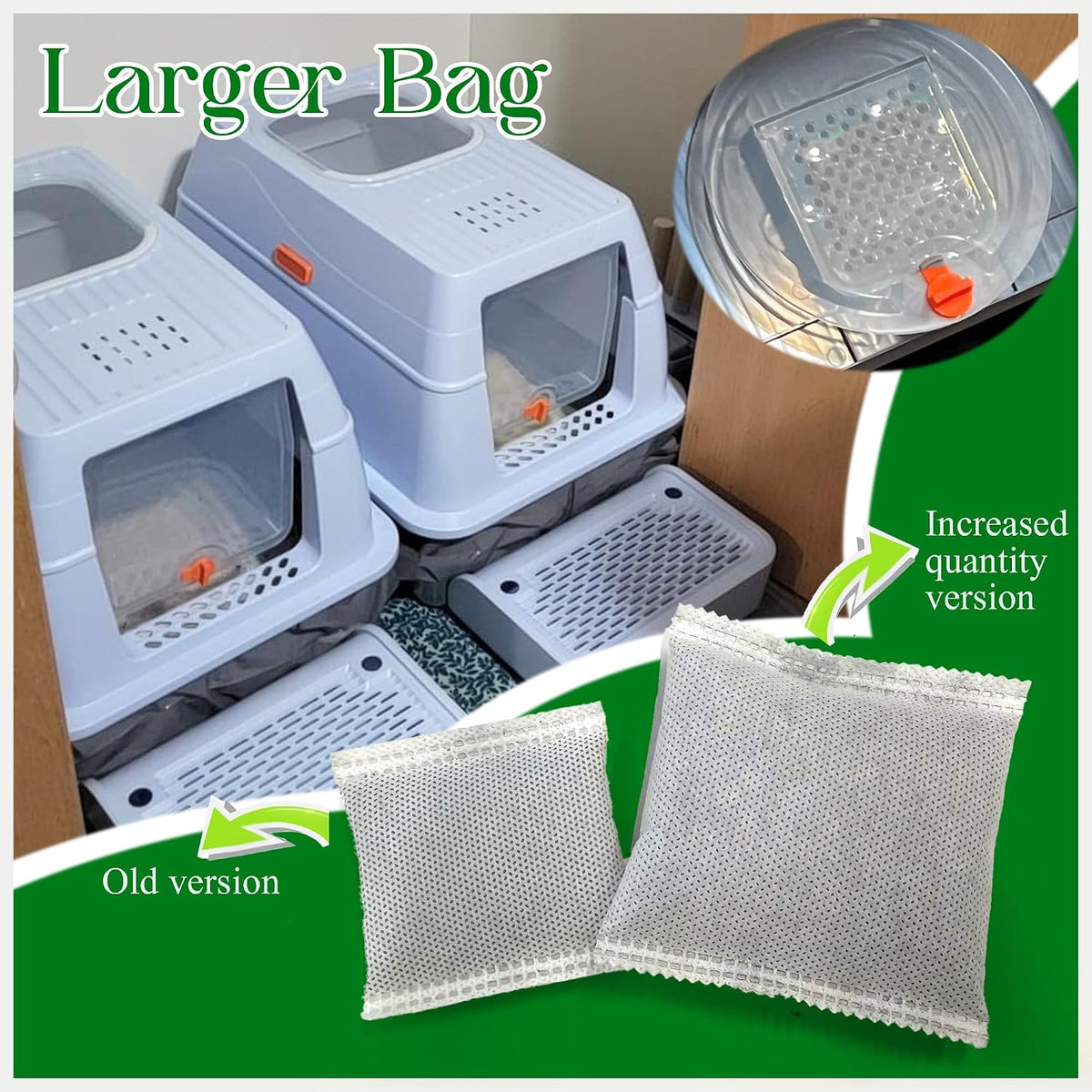 PurifyLogix natural cat litter box deodorizer pack for urine and fecal smell removal