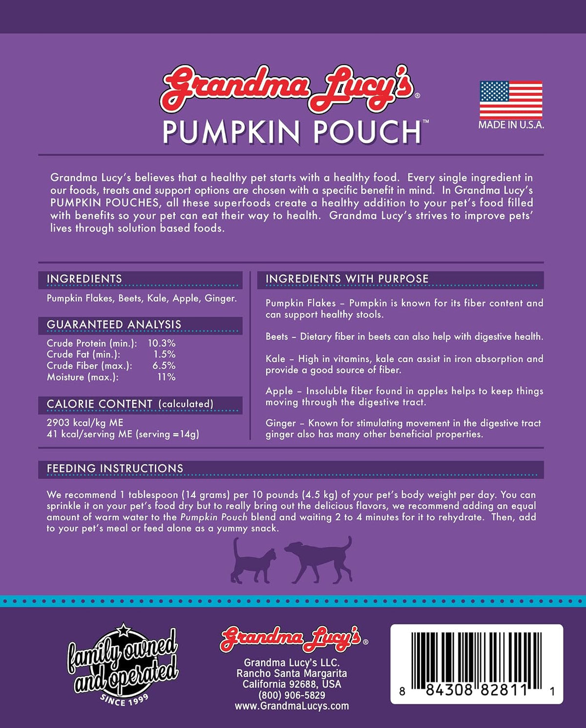 Grandma Lucy's digestive support supplement for pets