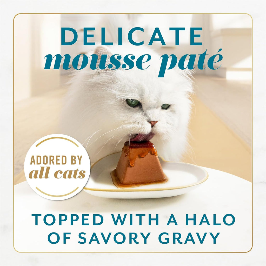 Fancy Feast Gems pyramid shaped cat food mousse tray