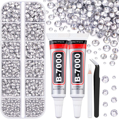 Tinkrstuff resin rhinestone crafting kit with B7000 glue bottles