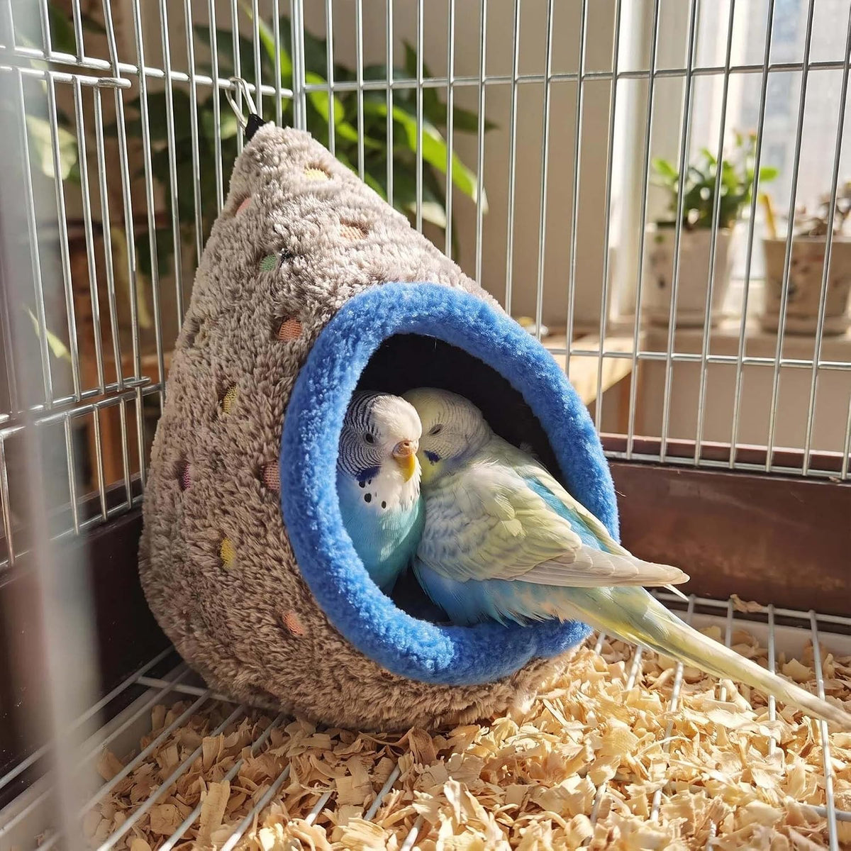 Bird Nest Parrot Bed Hut Hammock for Parakeet Cockatiel Love Bird - Image 3