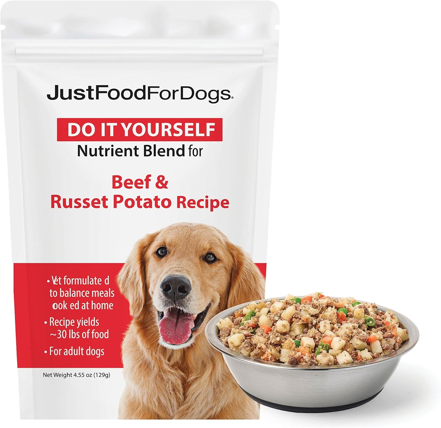 Just Food for Dogs Nutrient Blend, Vitamins and Supplements for Homemade Dog Food, Chicken and Rice, DIY Fresh Pet Meals and Toppers, Human Grade Quality, Dog Vitamins & Multivitamin Additive - Image 10