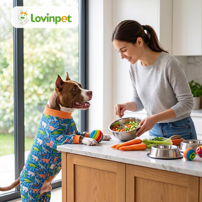 LovinPet full belly recovery suit for large dogs post operation care