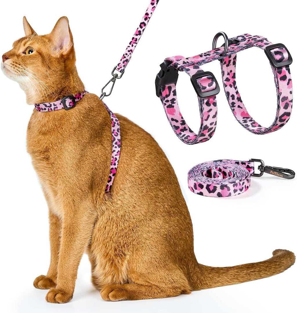 Cat Harness and Leash Set - Escape Proof Adjustable Cat Harness, Comfortable Soft Lightweight, Use Safe & Easy, Walking Travel Kitten Harness for Small Medium Large Cats (Hawaii Green) - Image 10