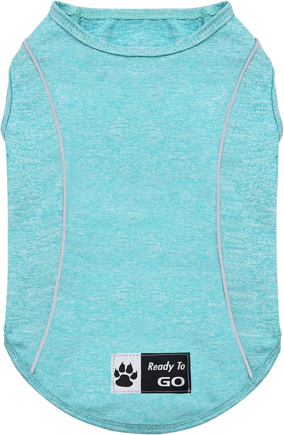KYEESE Reflective Dog Shirt, Lightweight Sun Protection Dog T Shirts for Small Dogs Boy, Breathable Sleeveless Pet Tank Top High Visibility Summer Dogs Clothes for Night Walking Outdoor, Blue, M - Image 15