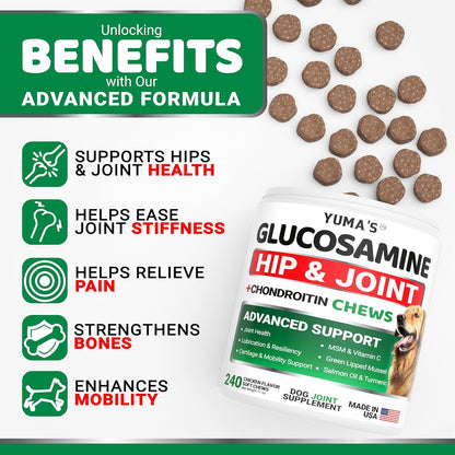 Yuma's joint care supplement label showing ingredient list