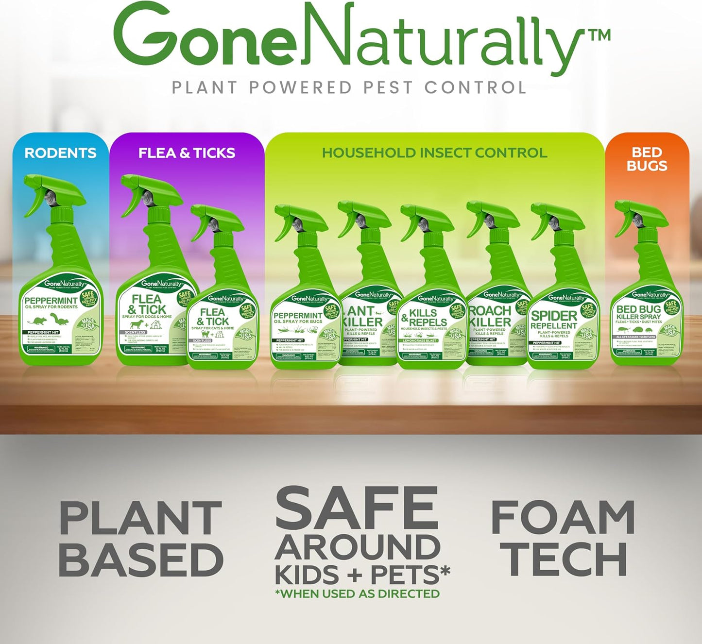 Natural Care spray bottle for dog and home pest control