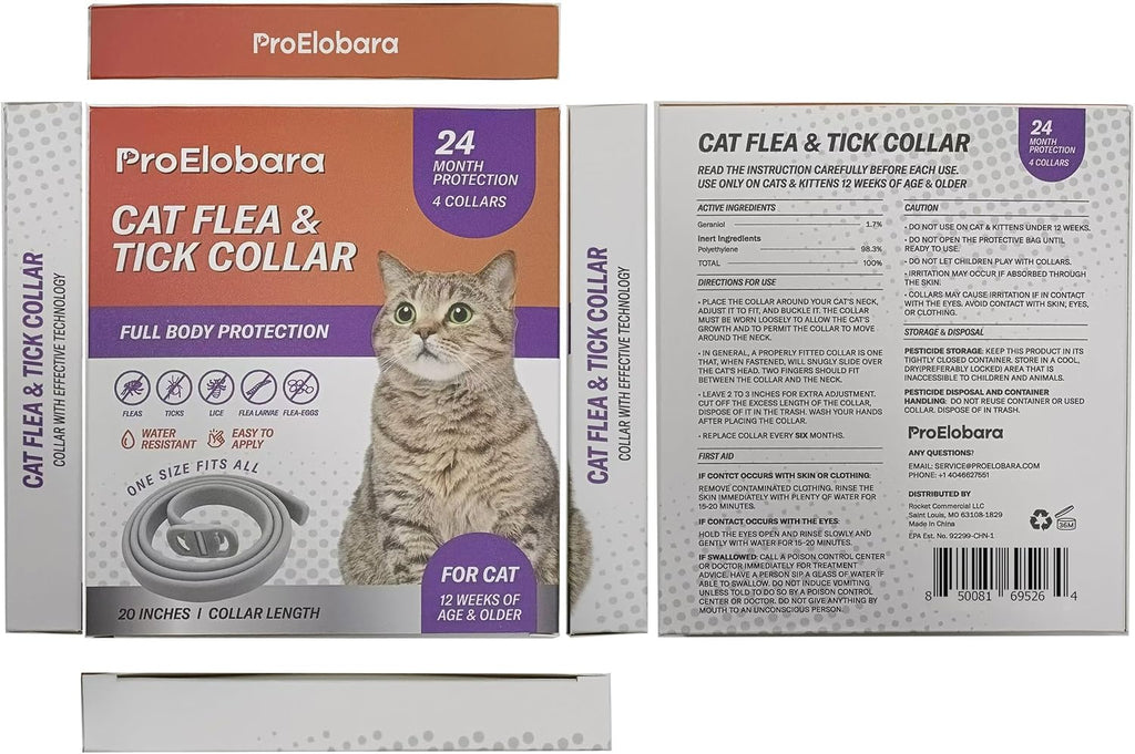 Nootie flea collar for kittens and adult cat pest control