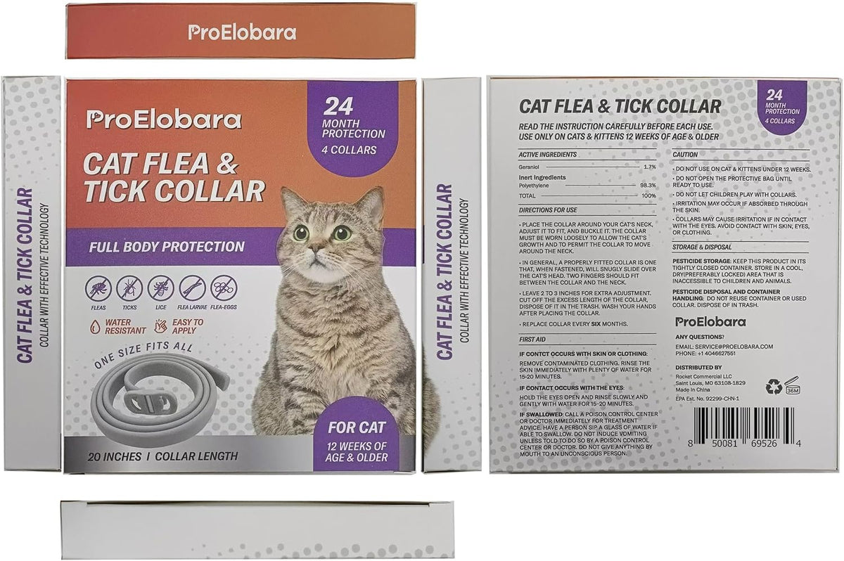 Nootie flea collar for kittens and adult cat pest control