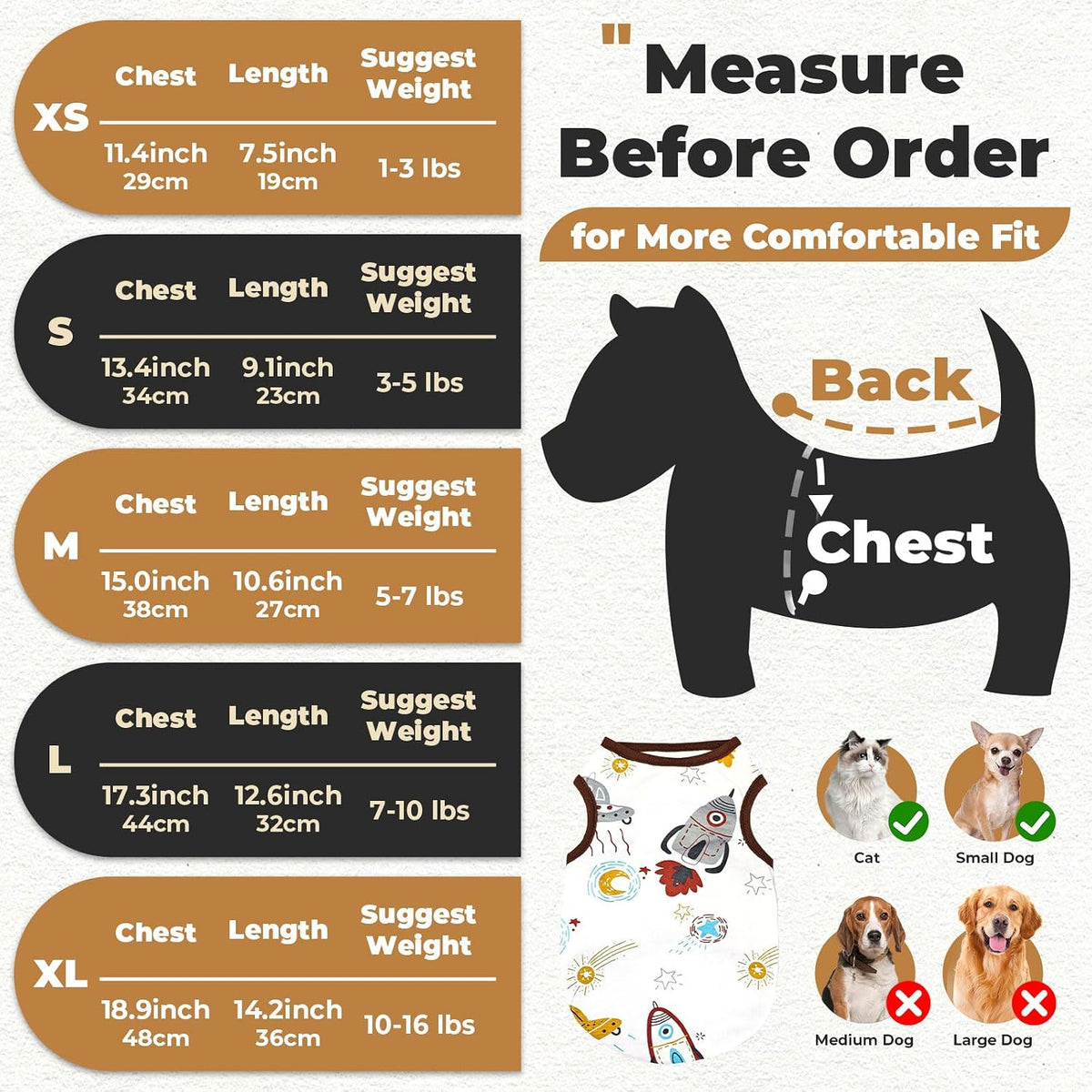Side profile of kitten wearing Petcare cotton cat tank top