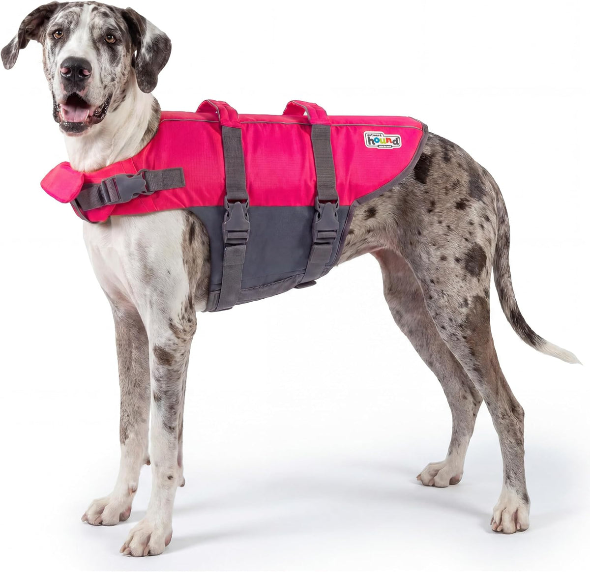 Outward Hound Granby Splash Orange Dog Life Jacket, Large - Image 13