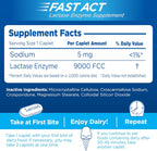 Lactaid Fast Act Lactose Intolerance Relief Caplets, Lactase Enzyme to Prevent Gas, Bloating and Diarrhea Due to Lactose Sensitivity, Single-Serve Supplements for Travel and On-The-Go, 60 Count - Image 5