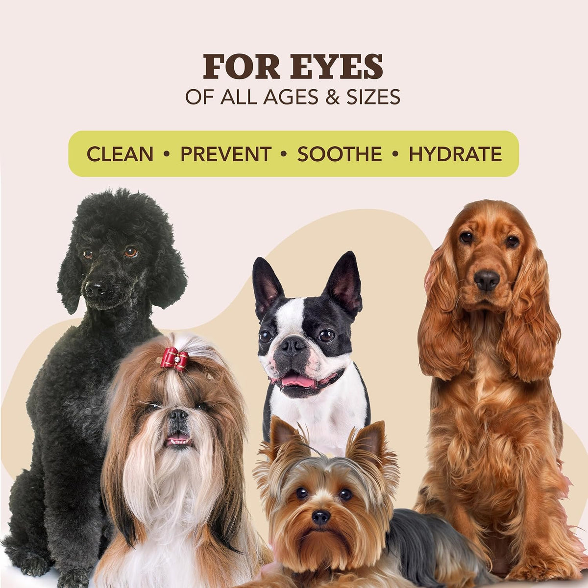 Natural Dog Company Wrinkle Wipes for Dogs, 100 Count, Hypoallergenic, Cleaning & Deodorizing, for Grooming Faces, Paws & Butts - Image 9