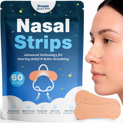Commanding Life Nasal Strips front view package of extra strength anti snoring nose strips