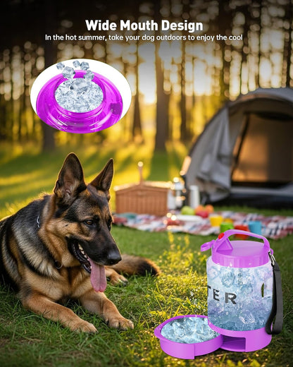 PetNF durable food safe plastic pet travel cup for large dogs