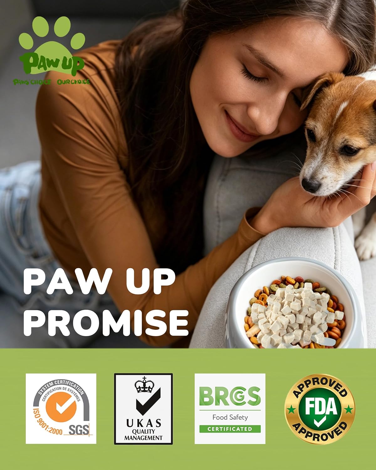 PAWUP natural low fat high protein chicken treats texture close up