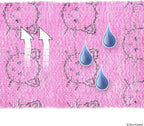 Water repellent cohesive bandage surface detail