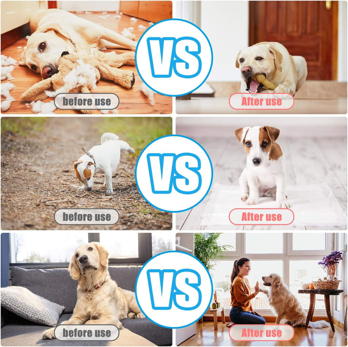 Ergonomic water drop shaped puppy clicker showing the large easy press button.