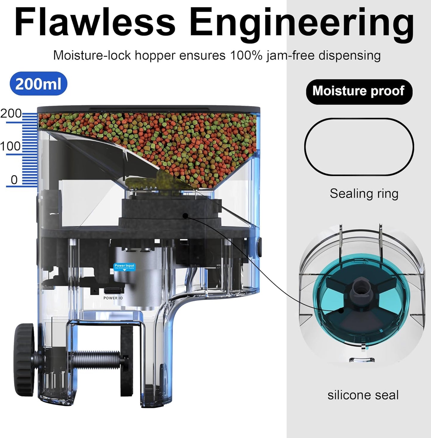 Precision vacation timer application interface displaying customizable daily fish feeding schedules