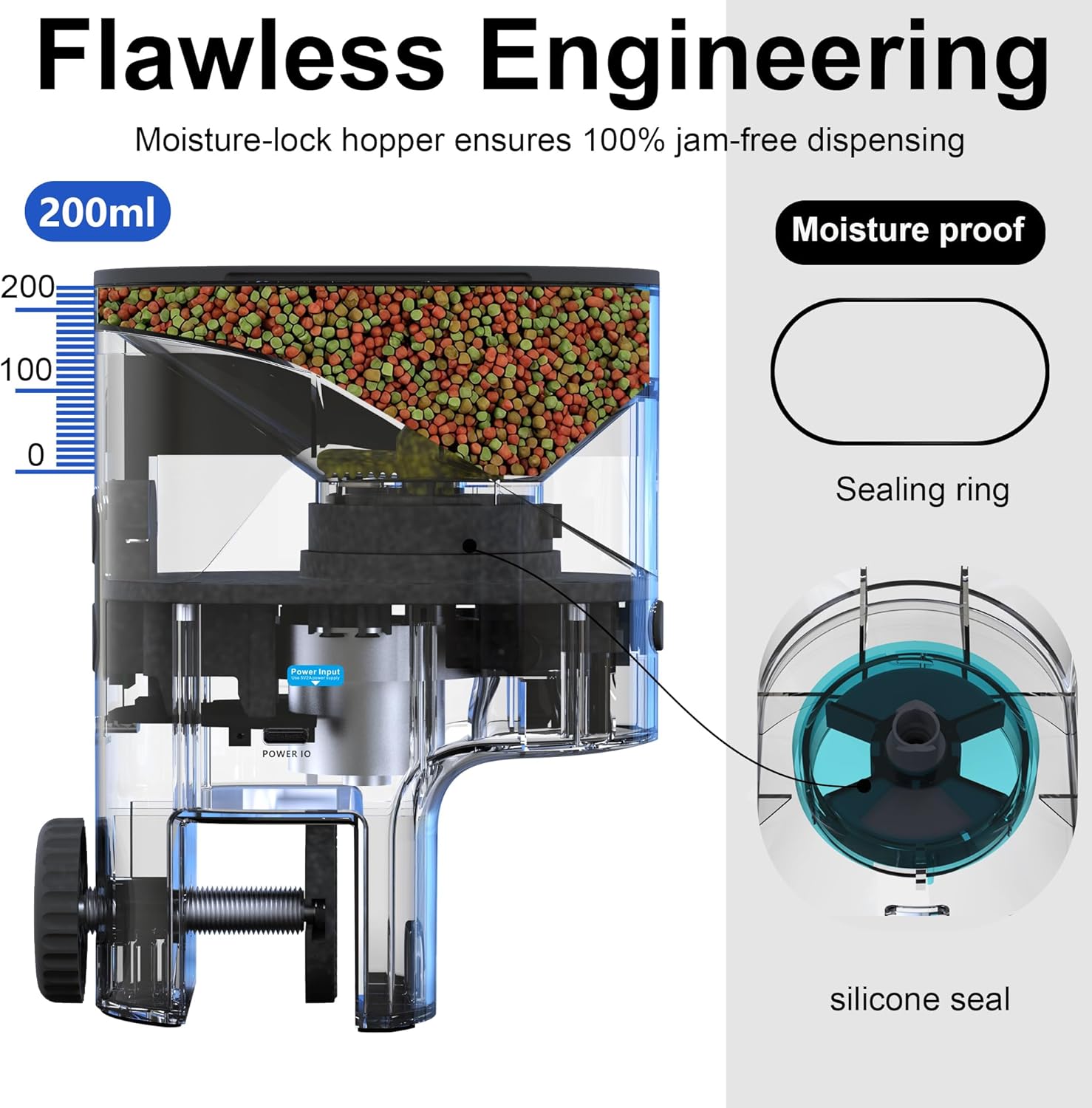 Precision vacation timer application interface displaying customizable daily fish feeding schedules