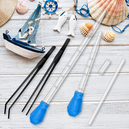 Four piece professional reef tank target feeding kit with extension pipe
