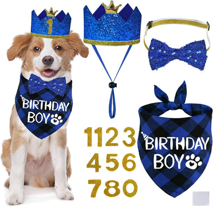 Authentic USA imported STMK pet celebration accessories pack for small dogs.
