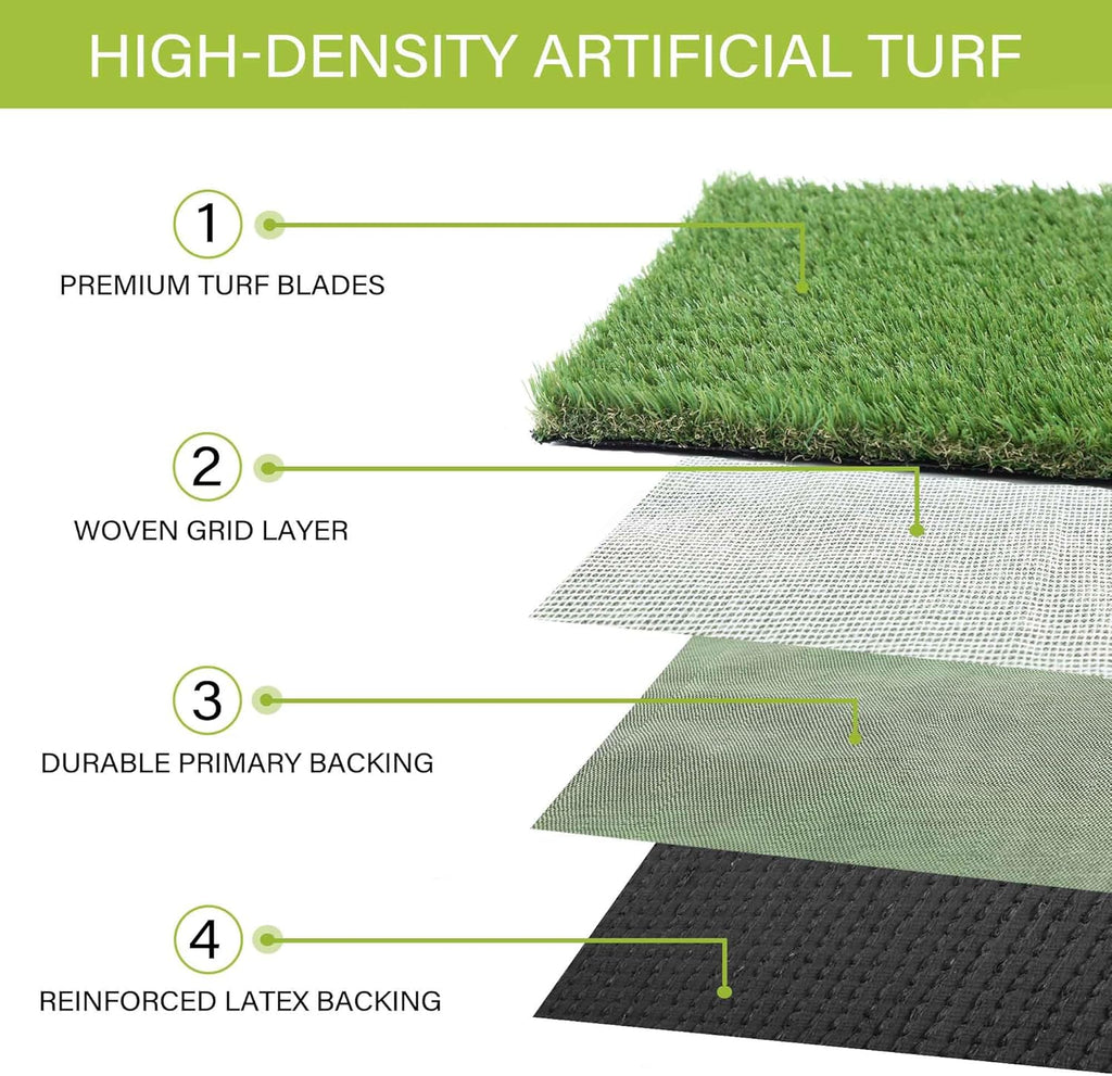 Draining rubber backing of Sunturf dog grass