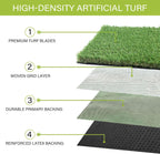 Draining rubber backing of Sunturf dog grass