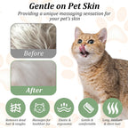 Oruola 2 Pack Pet Hair Removal Comb set in banana yellow and mint green options side by side.