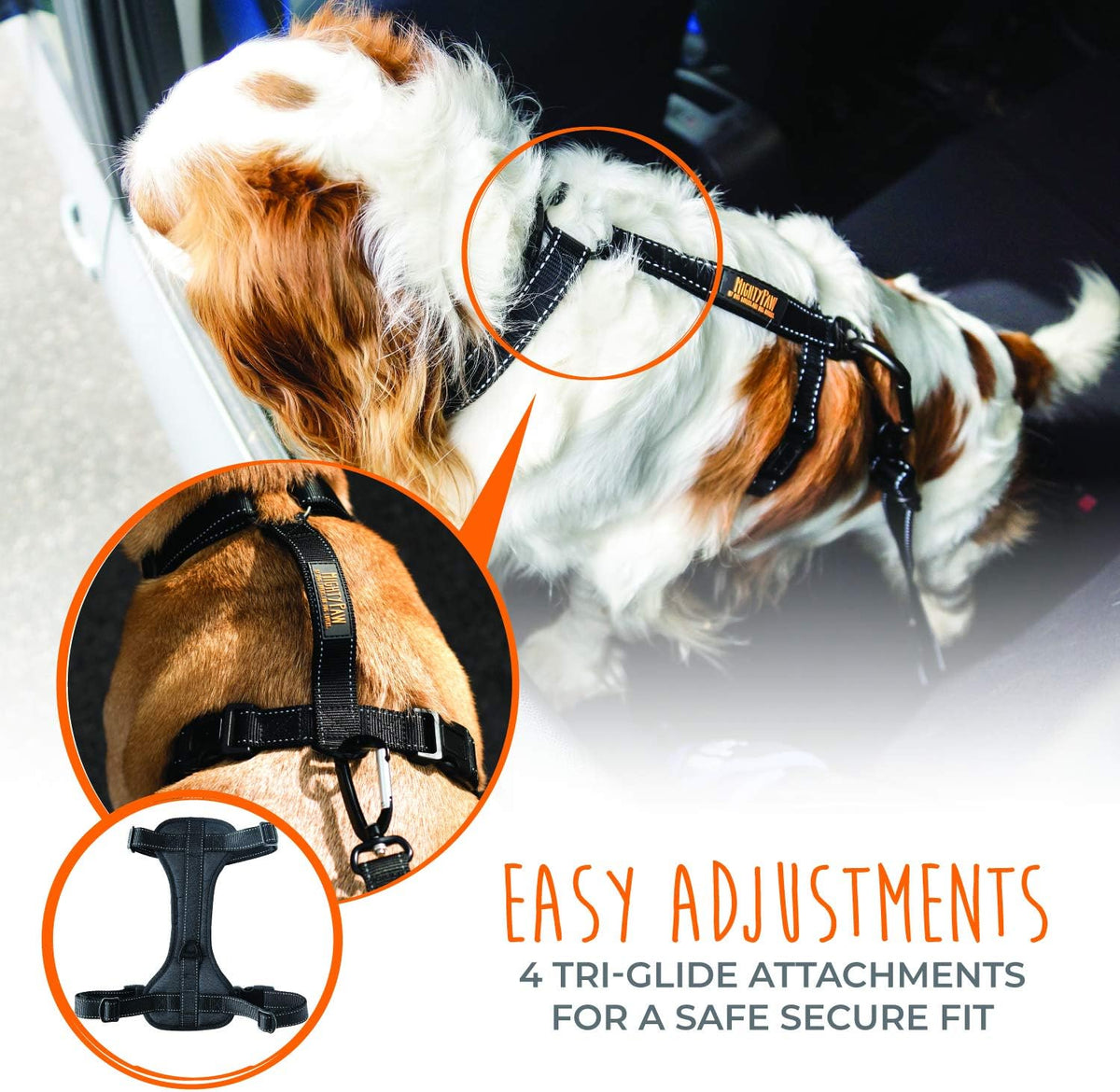 Mighty Paw harness no pull front leash attachment point
