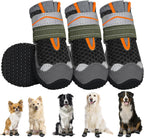 SlowTon Dog Shoes for Large Small Medium Dogs - Breathable Dog Boots for Summer Hot Pavement, Paw Protector for Outdoor Walking Winter Snow, Anti-Slip Rubber Dog Booties for Hardwood Floor (Green, 6) - Image 13