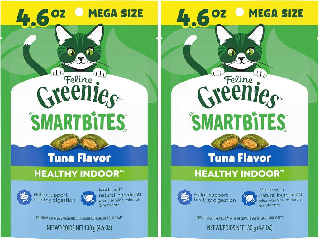 Greenies Feline Smartbites, Cat Treats Healthy Recipe, Indoor Cat Treats, Tuna Flavor, 16 oz. Tub - Image 12