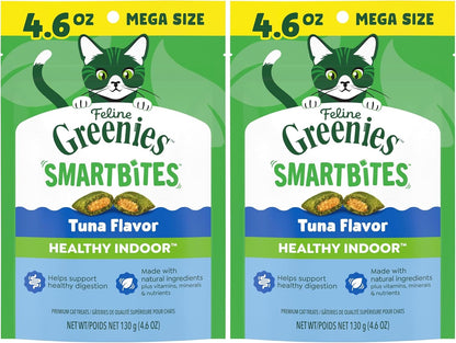 Greenies Feline Smartbites, Cat Treats Healthy Recipe, Indoor Cat Treats, Tuna Flavor, 16 oz. Tub - Image 12