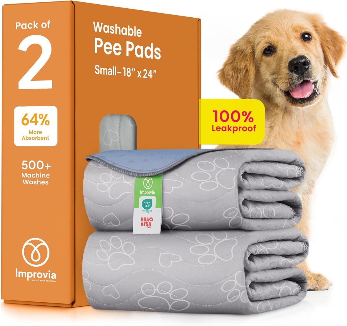 Improvia reusable dog pad being used in a whelping pen