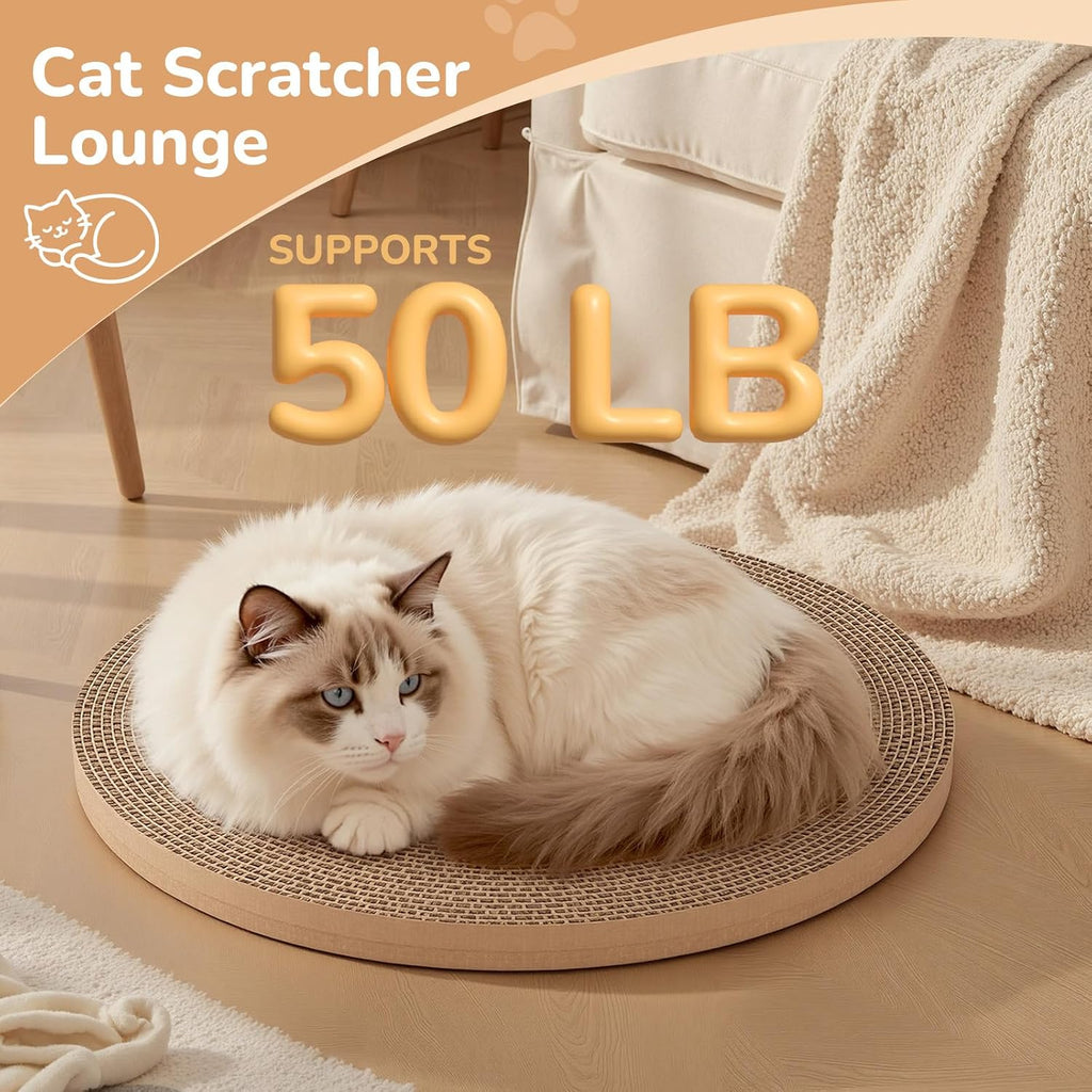 Side profile of 7/8 inch thick cat scratcher cardboard
