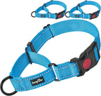 haapaw 2 Packs Martingale Dog Collar with Quick Release Buckle Reflective Dog Training Collars for Small Medium Large Dogs (L Neck 17"-21", Beige, 1+1 Packs) - Image 9