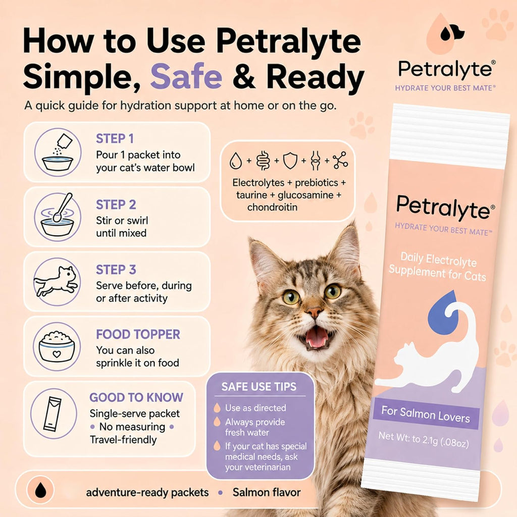 USA imported Petralyte cat supplement packaging