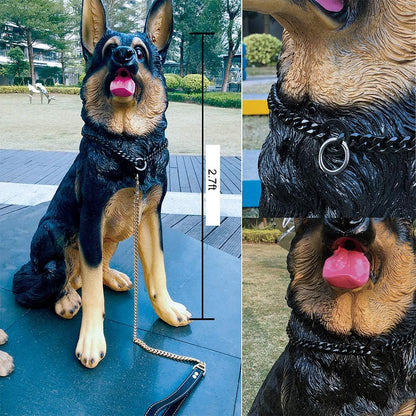 W/W Lifetime heavy duty chain collar for German Shepherd and Pitbull large dogs