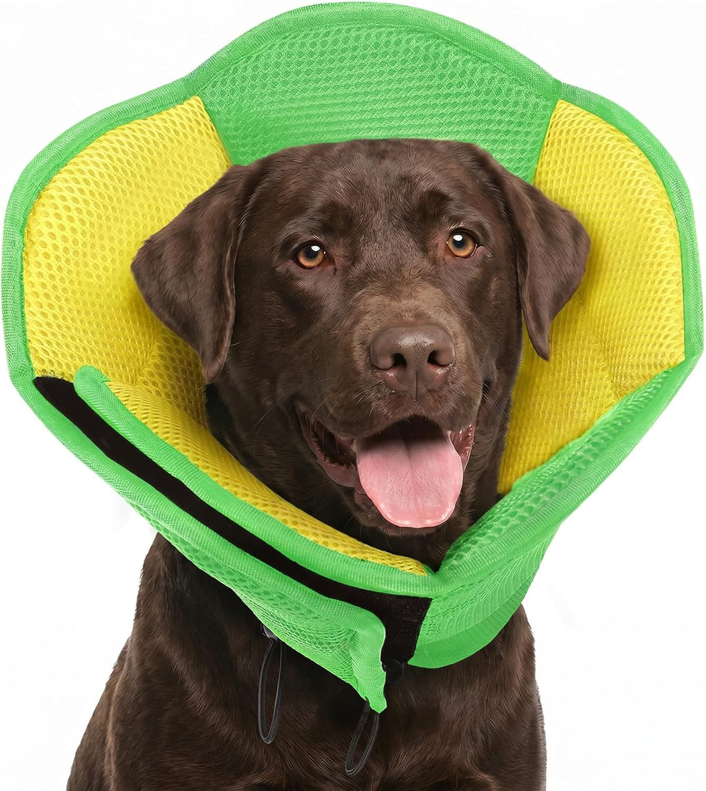 AOFITEE Large Dog Cone - Adjustable Dog Cone to Stop Licking, Foldable Extra Large Cones Dogs for Wound Healing, Pet Elizabethan Cones Collar After Surgery, XL Fabric Pet Neck Collar, Blue X-Large - Image 11