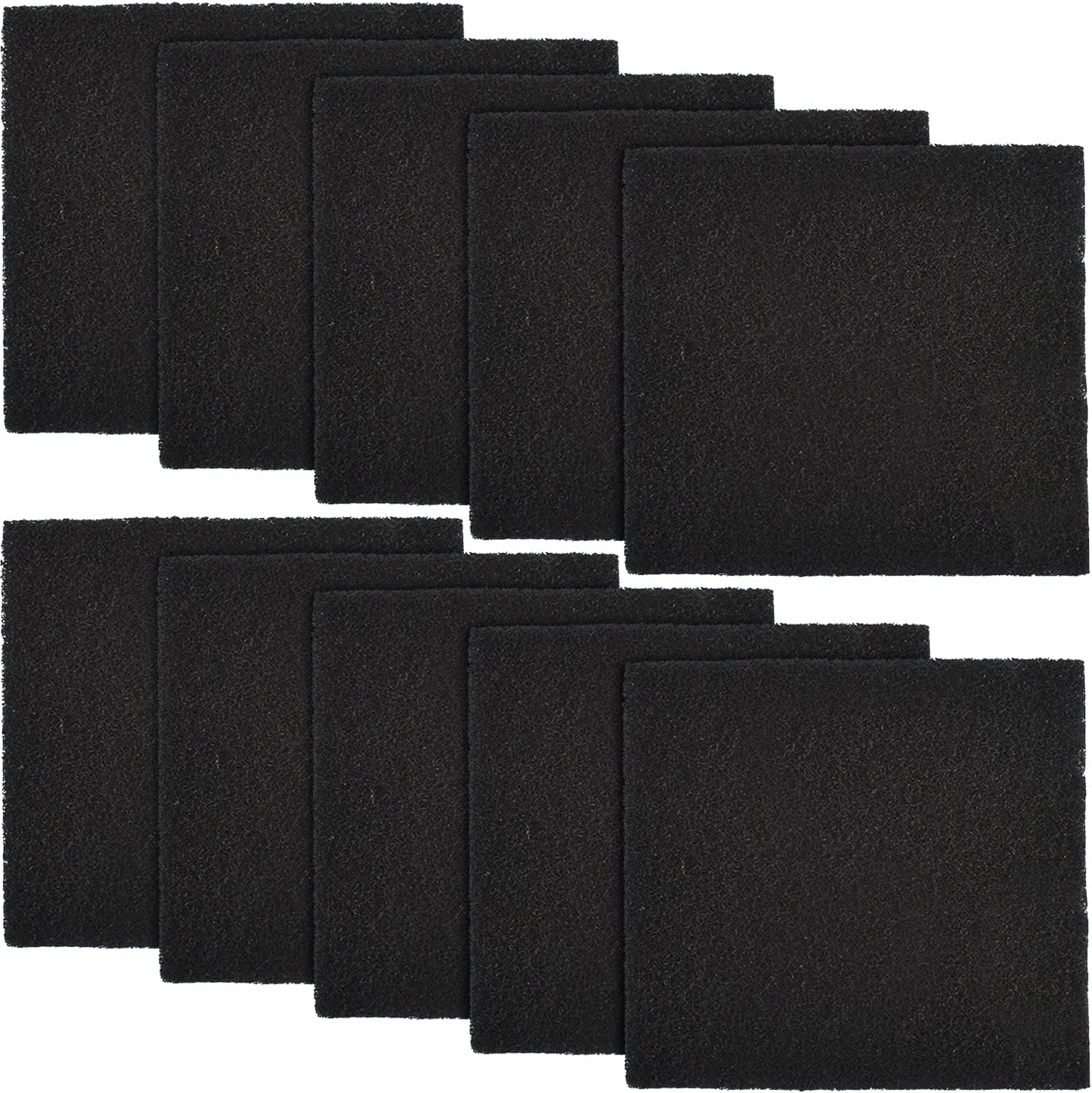 Useamie cat litter box charcoal filters front view ten pack replacement carbon odor pads