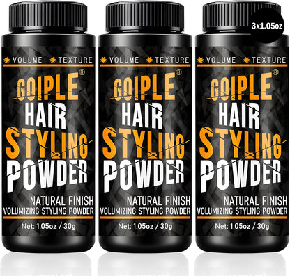 Goiple hair styling powder 3 pack front view