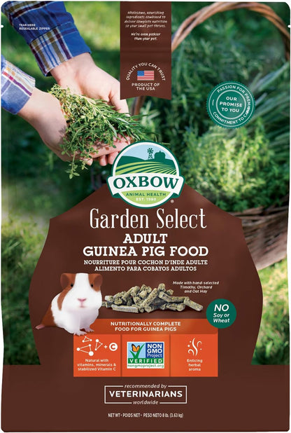 Oxbow Garden Select Adult Guinea Pig Food front packaging view