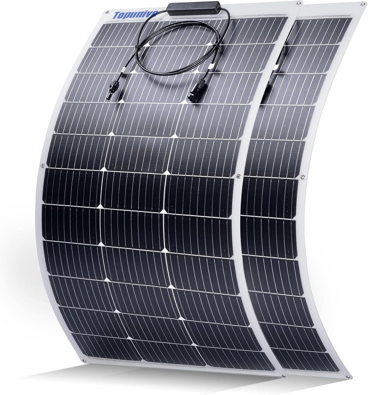 Topunive 9BB monocrystalline solar cells catching direct sunlight for high efficiency energy conversion.