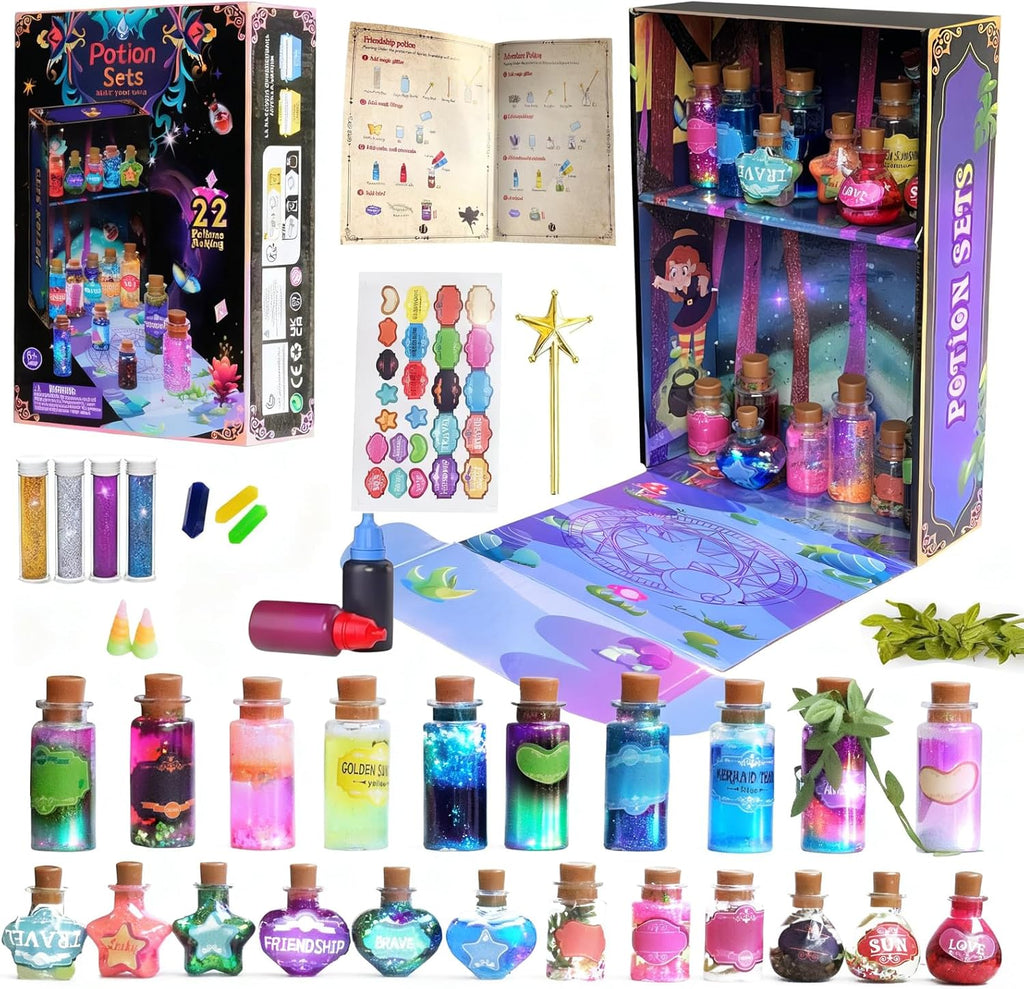 Tidaljam fairy magic potion kit with 22 bottles front view