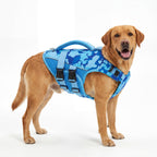 ASENKU Dog Life Jacket, High Floatation Dog Swimming Vest with Rescue Handles for Small Medium Large Dogs, Pet Safety Swimsuit Preserver for Pool Beach Boating (LakeGreen, L) - Image 9