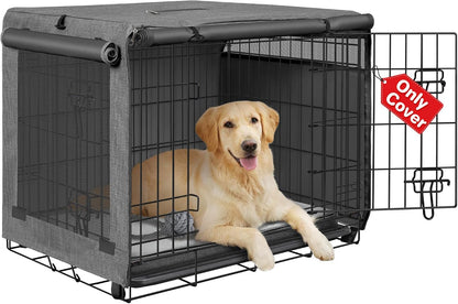 Seiyierr anxiety reducing grey pet crate fabric enclosure lifestyle