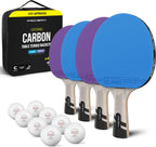 PRO-SPIN Ping Pong Paddles - ITTF Approved Professional Table Tennis Rackets with Carbon Fiber for Superior Control | 7-Ply Blade, Premium Rubber, 2.0mm Sponge - Image 15