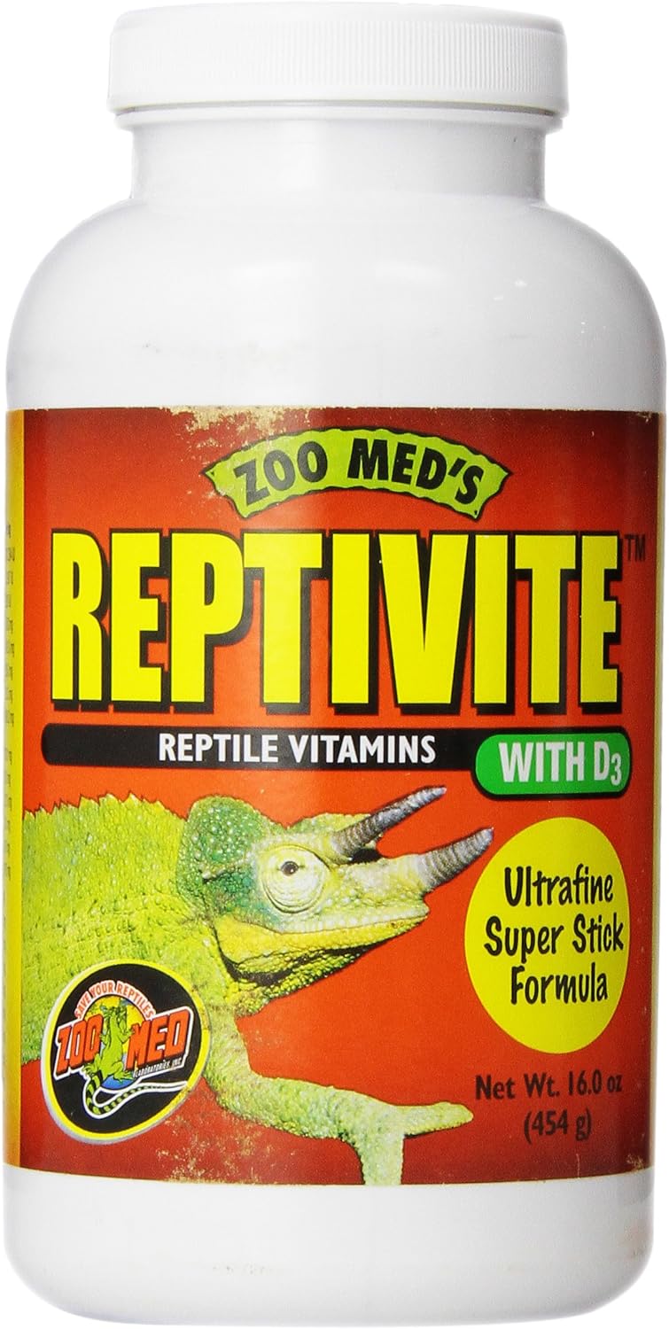 Zoo Med premium reptile minerals and amino acids supplement bottle
