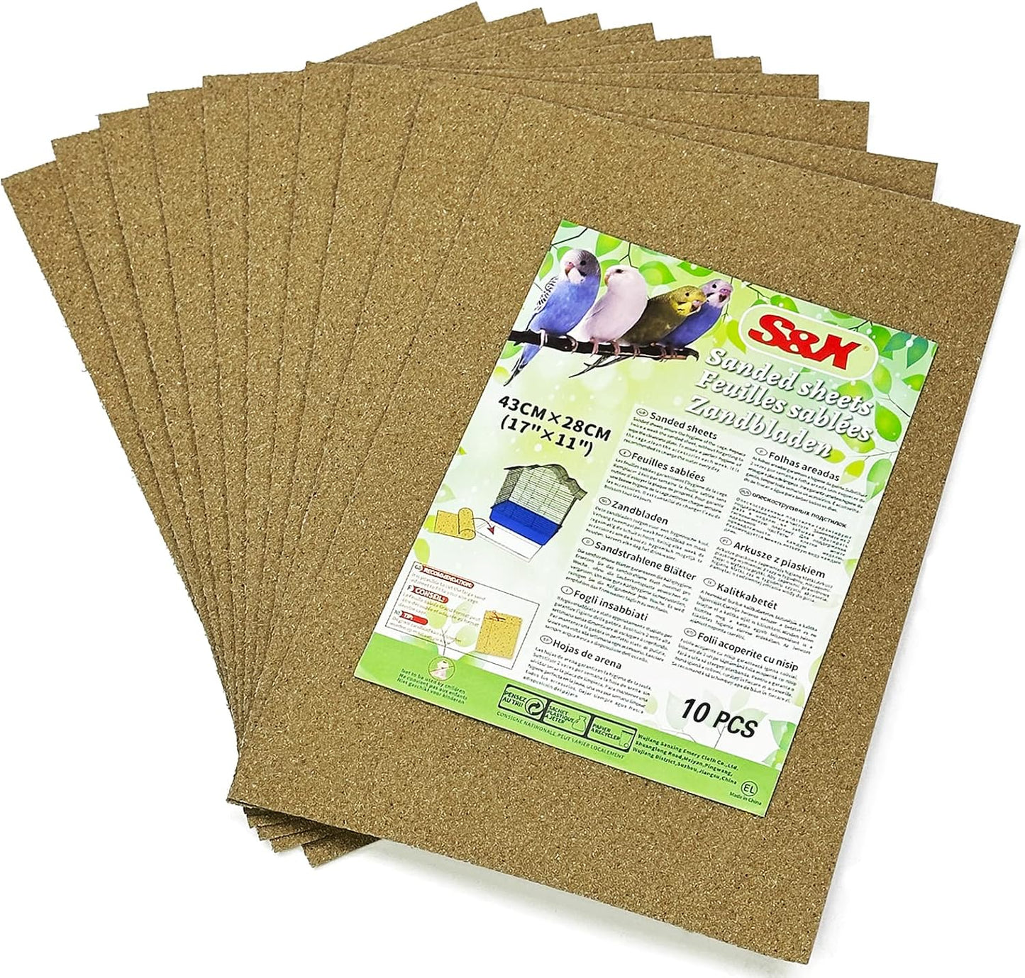 S&X Gravel Paper for Bird Cage 30-Pack 15" x 9.5" Bird Cage Liners Disposable for Enhanced Hygiene and Bird Health - Image 12